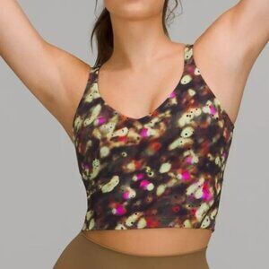 LULULEMON align tank in soft focus splatter green print